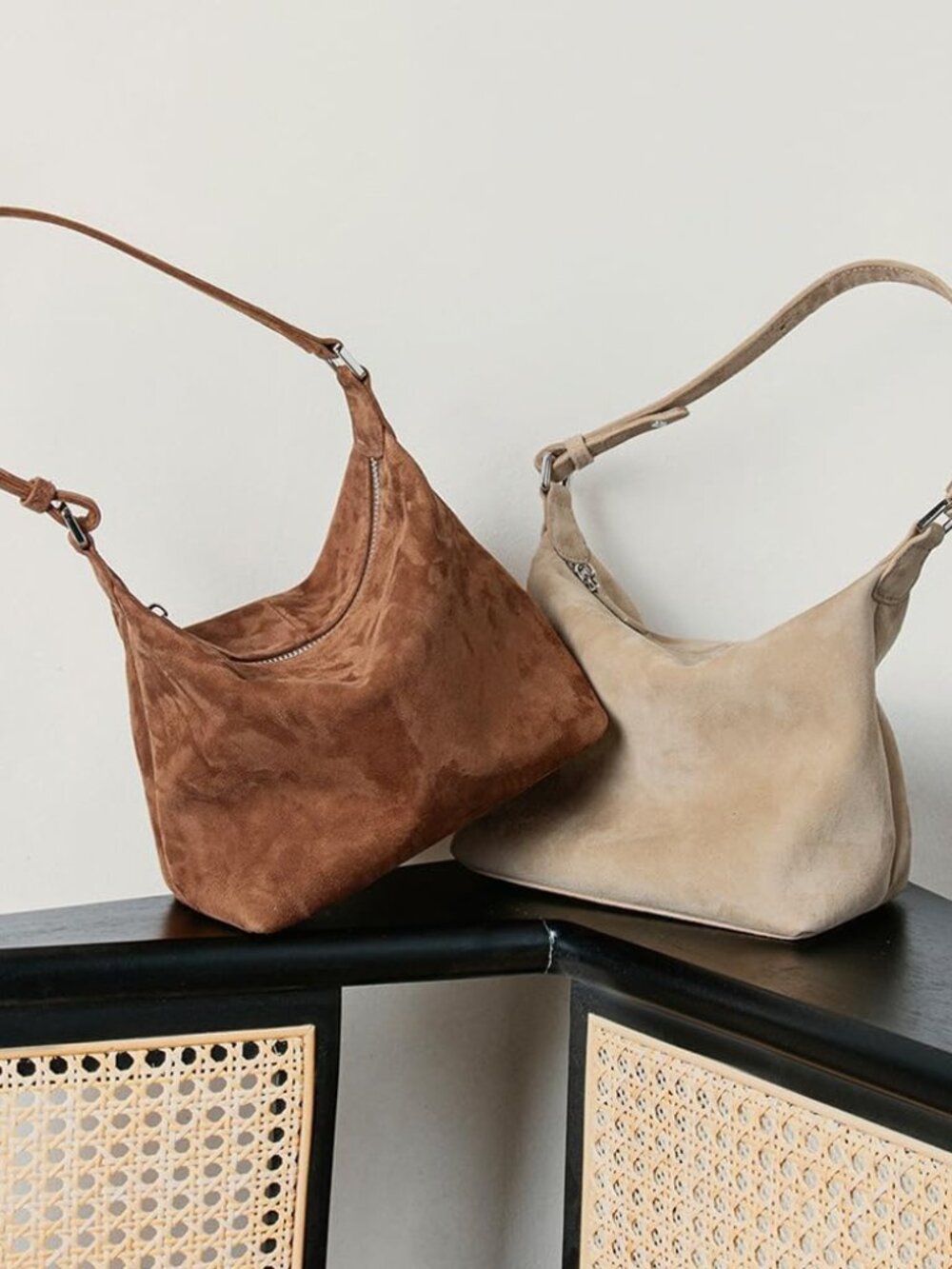 Premium Suede Leather Crossbody Purses for Women Small Shoulder Bag with Adjusta - Picture 2 of 6